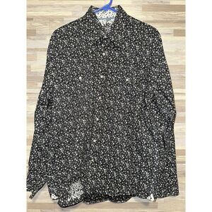 Men's Ecko Unlimited  Floral Pattern Long Sleeve Button Up Shirt Large #381